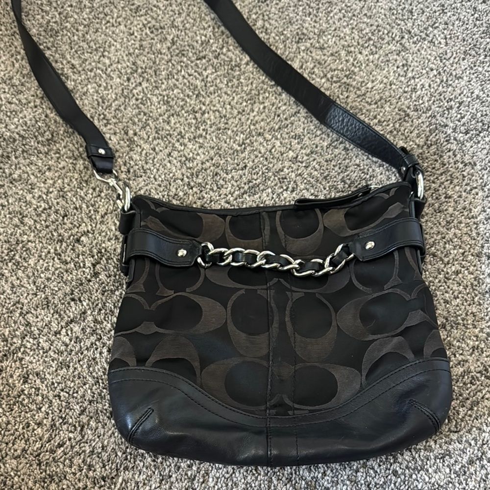Coach Signature black Crossbody Bag
